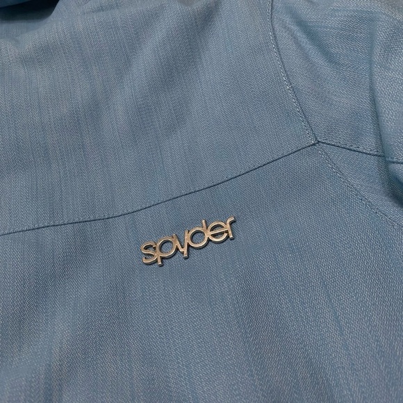 Spyder Down Jacket Ski Blue Denim Full Zip Size Medium - Picture 13 of 13